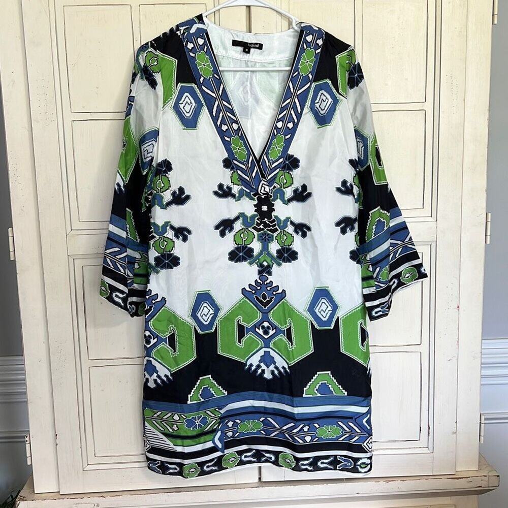 Liquid size 8 100% silk shift dress